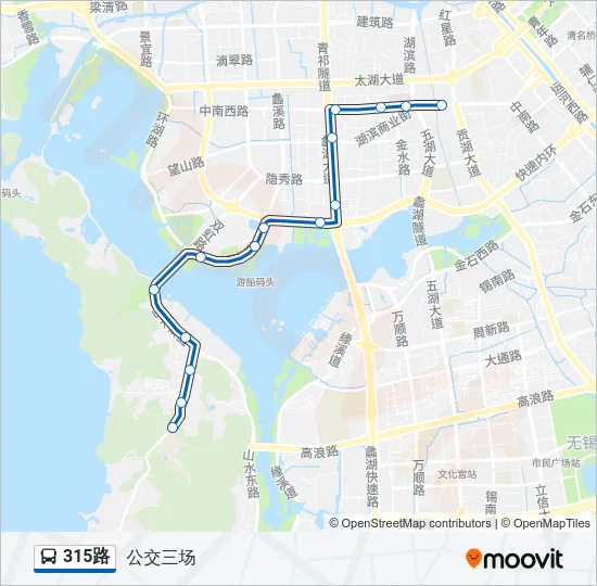 315路 Bus Line Map
