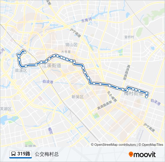 319路 bus Line Map