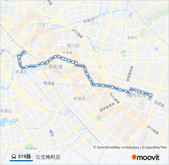 319路 Bus Line Map