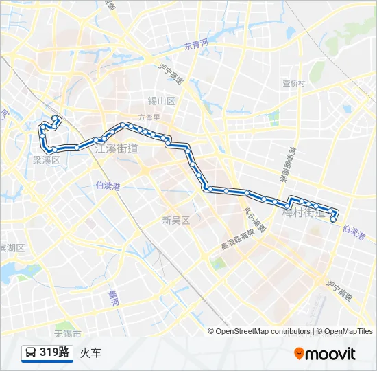 319路 Bus Line Map