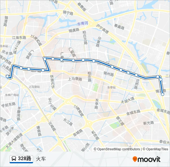 328路 Bus Line Map
