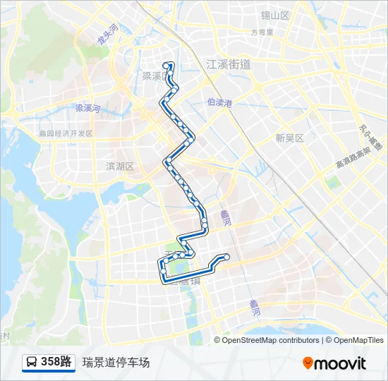 358路 Bus Line Map