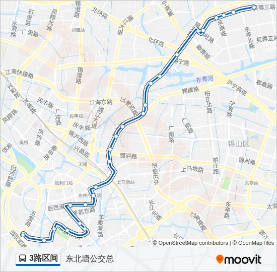 3路区间 Bus Line Map
