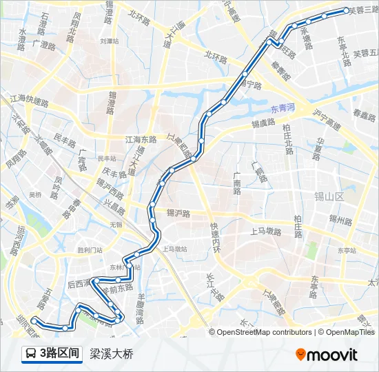 3路区间 Bus Line Map