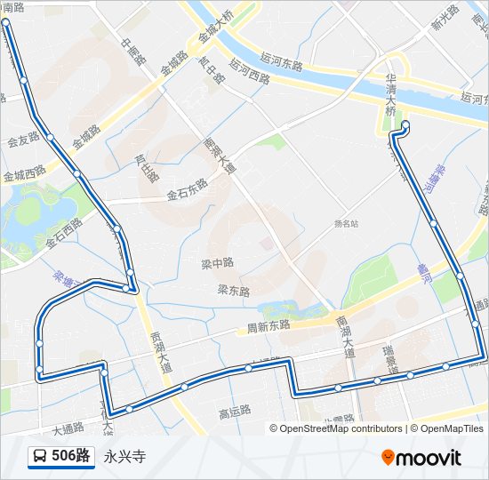 公交506路的线路图
