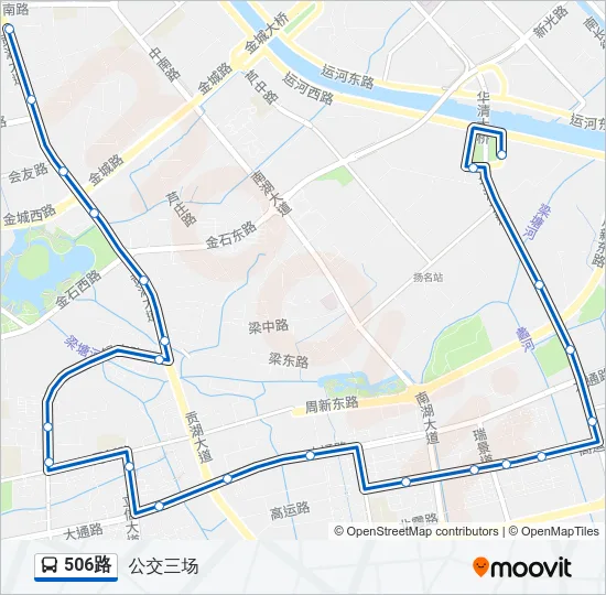 506路 Bus Line Map