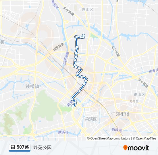 507路 bus Line Map