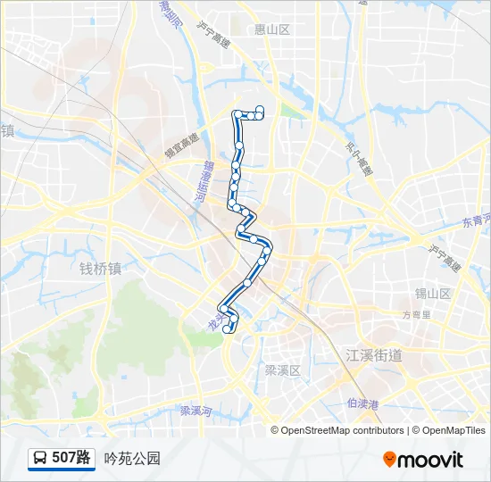 507路 Bus Line Map