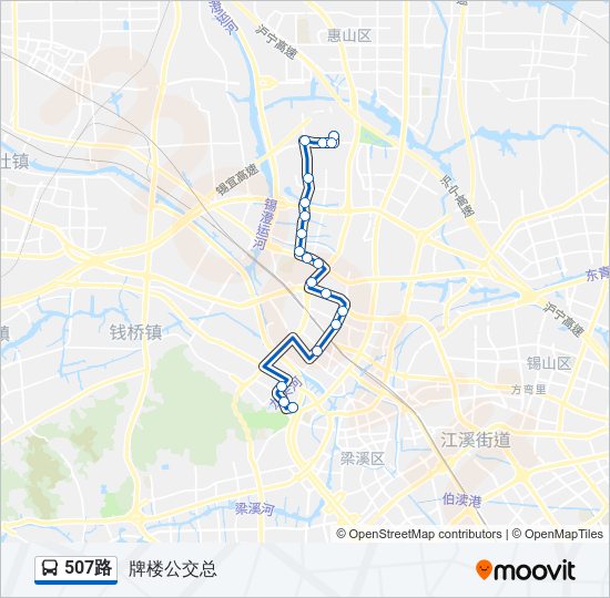 507路 bus Line Map