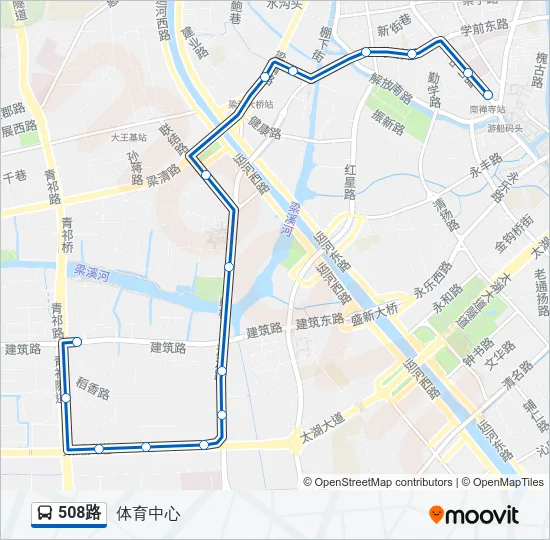 公交508路的线路图