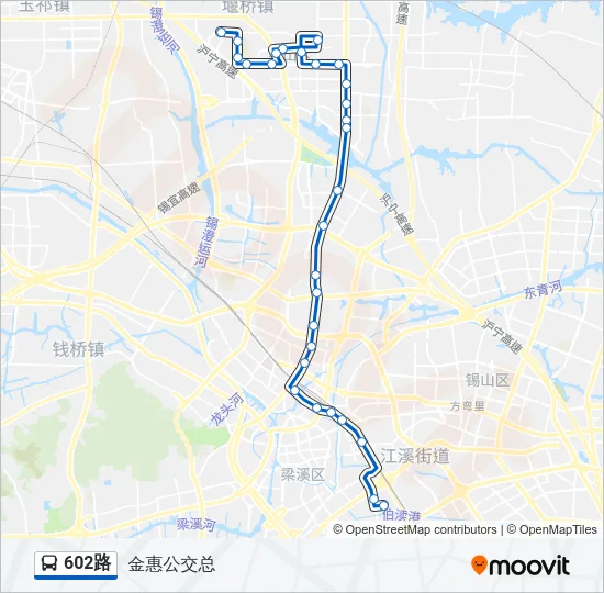 602路 Bus Line Map