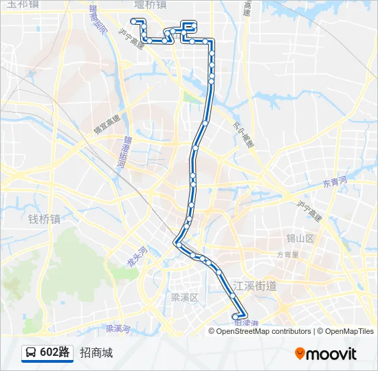 602路 Bus Line Map