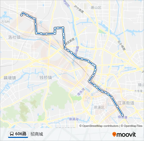 606路 Bus Line Map