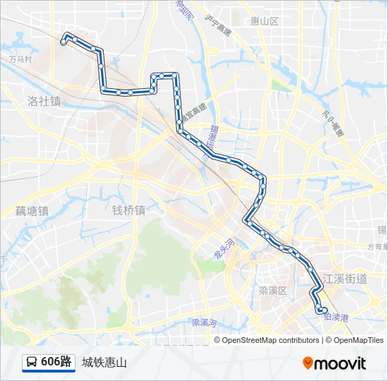 606路 Bus Line Map