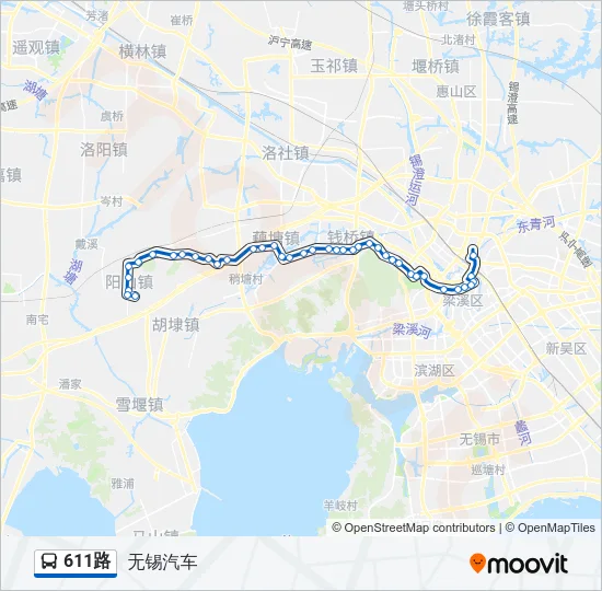 611路 Bus Line Map