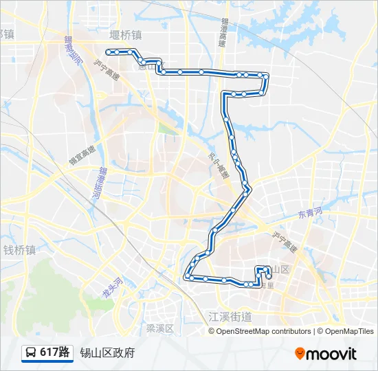 617路 Bus Line Map