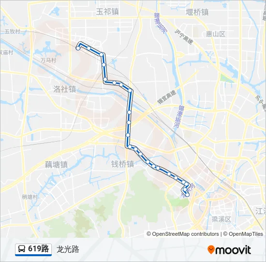 619路 Bus Line Map