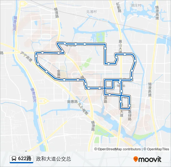 622路 Bus Line Map