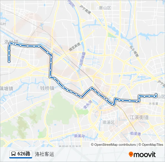 626路 Bus Line Map