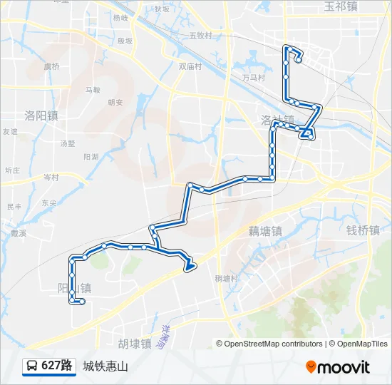 627路 Bus Line Map