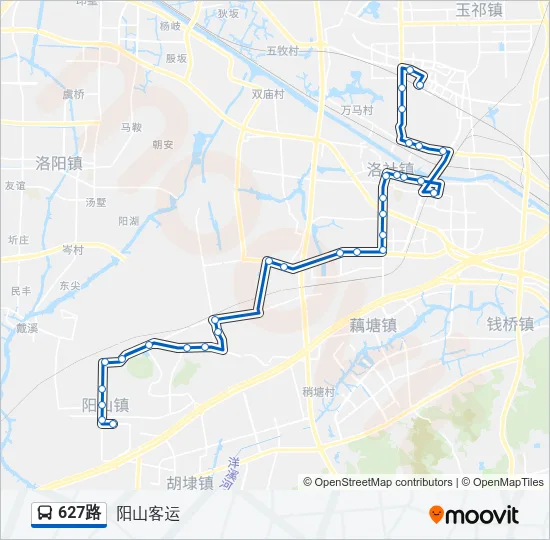627路 Bus Line Map