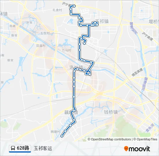 628路 Bus Line Map