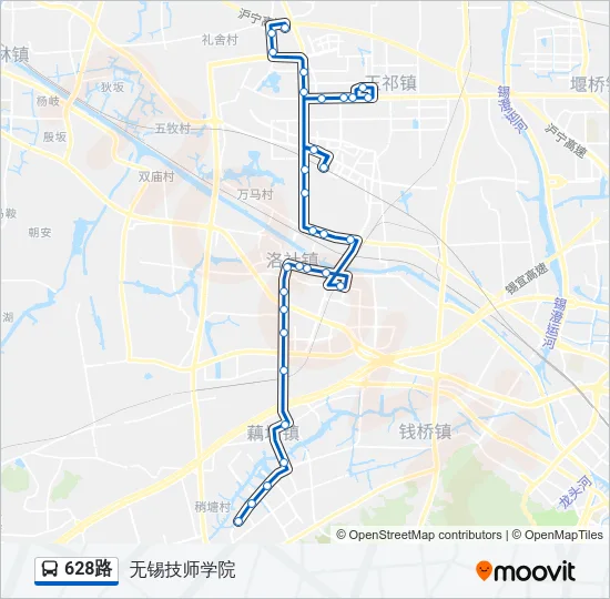 628路 Bus Line Map