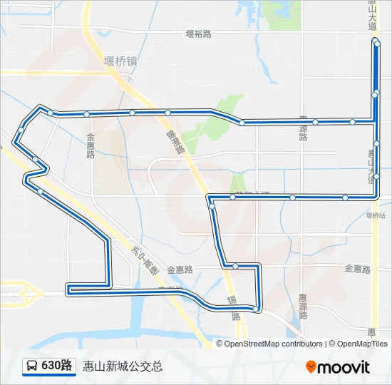 630路 Bus Line Map
