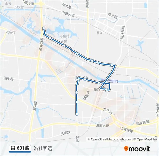 631路 Bus Line Map