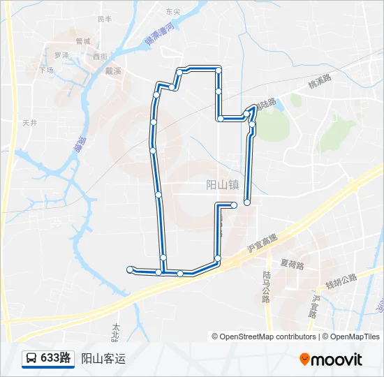 633路 Bus Line Map