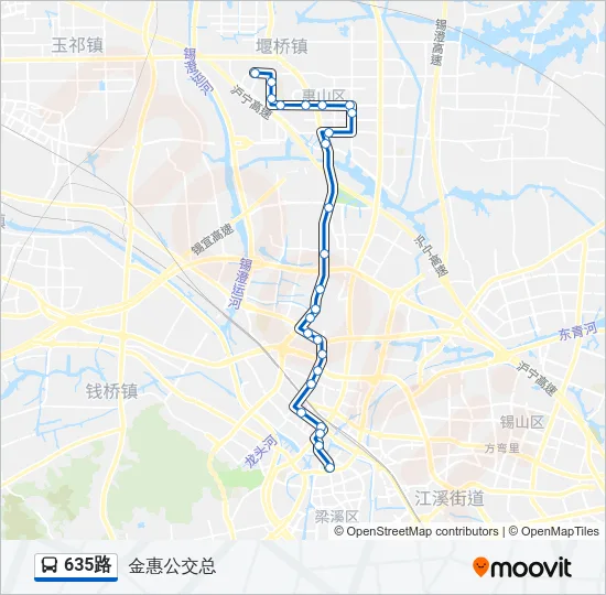 635路 Bus Line Map