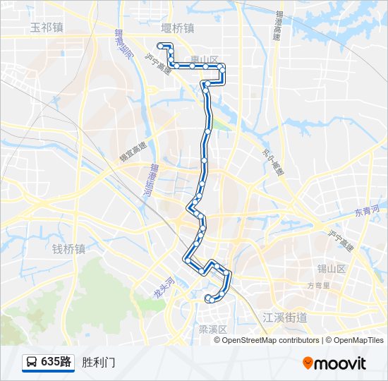 635路 bus Line Map