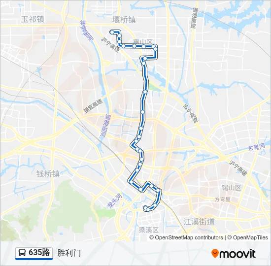 635路 Bus Line Map