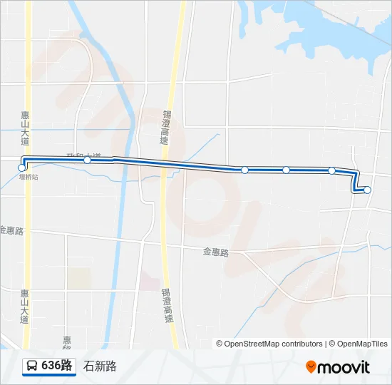 636路 Bus Line Map
