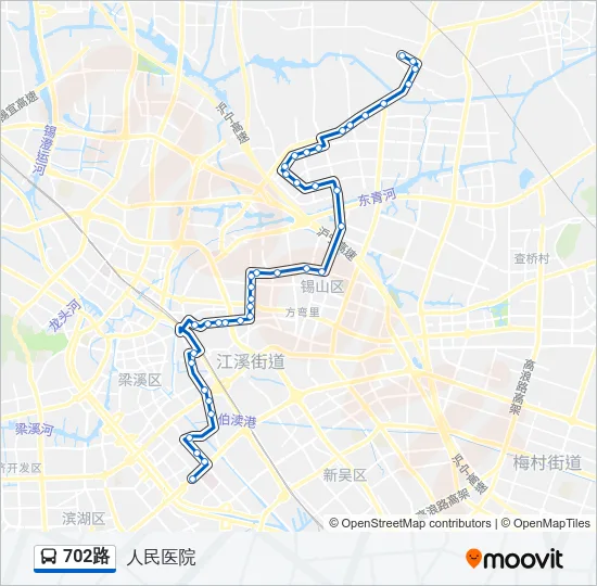 702路 Bus Line Map