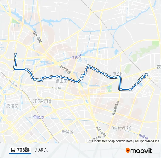 706路 Bus Line Map