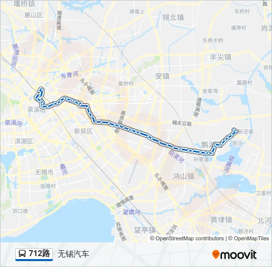 712路 Bus Line Map