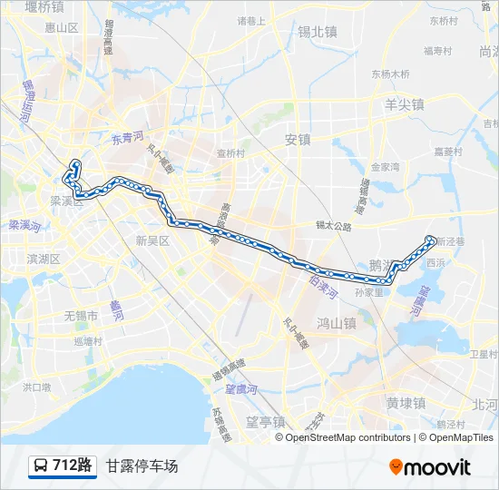712路 Bus Line Map