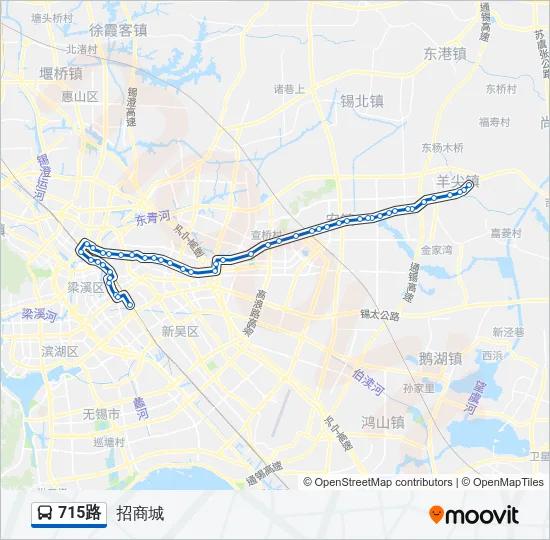 715路 Bus Line Map
