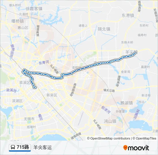 715路 Bus Line Map