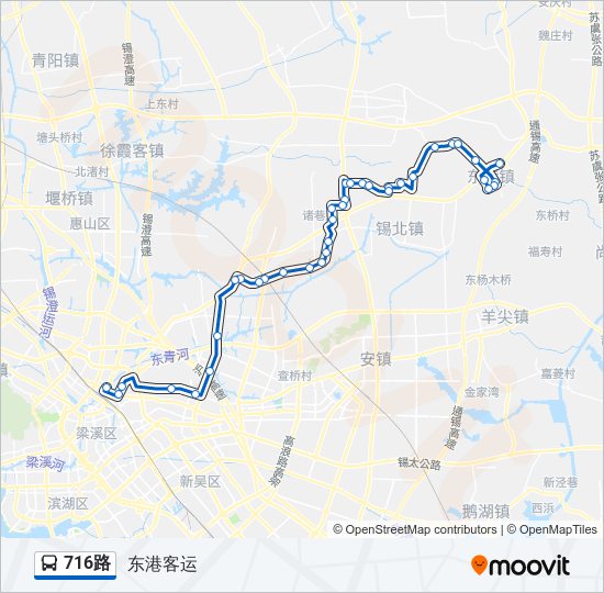 716路 bus Line Map