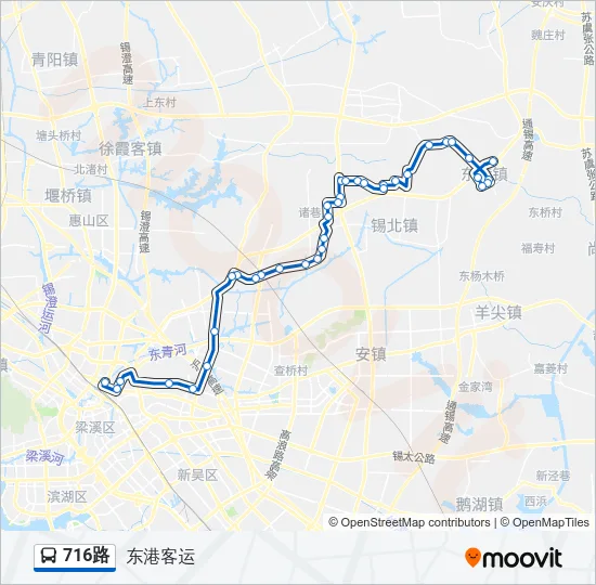 716路 Bus Line Map