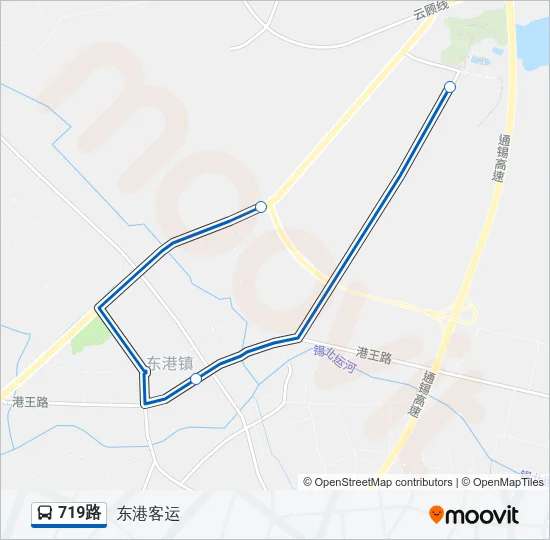 719路 Bus Line Map