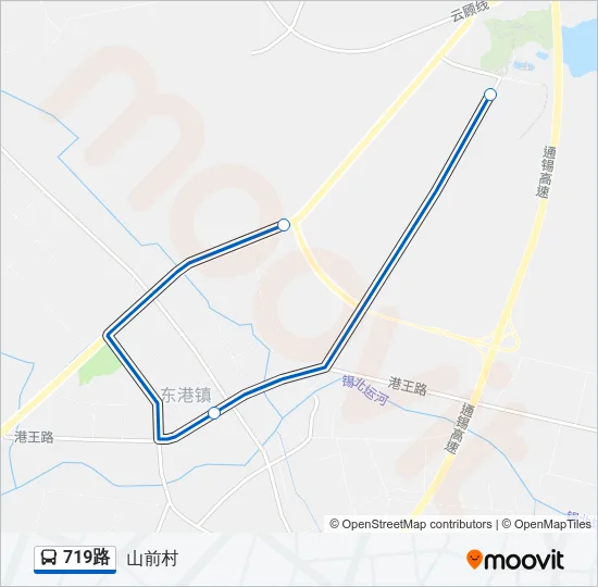 719路 Bus Line Map