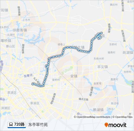 720路 bus Line Map