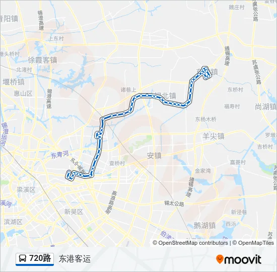 720路 Bus Line Map