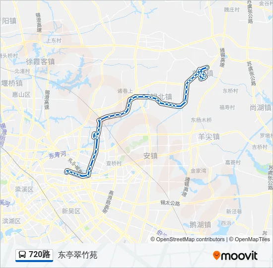 720路 Bus Line Map