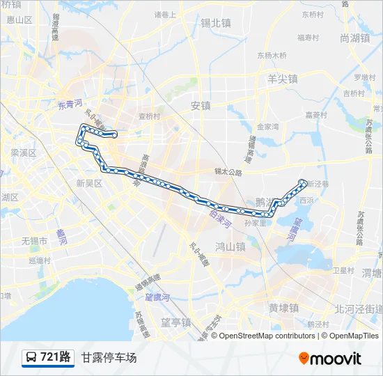 721路 Bus Line Map