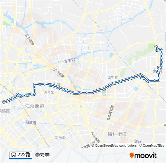 722路 Bus Line Map