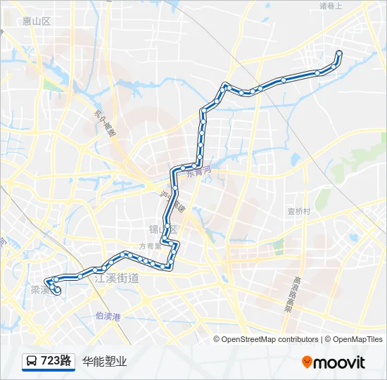 723路 Bus Line Map